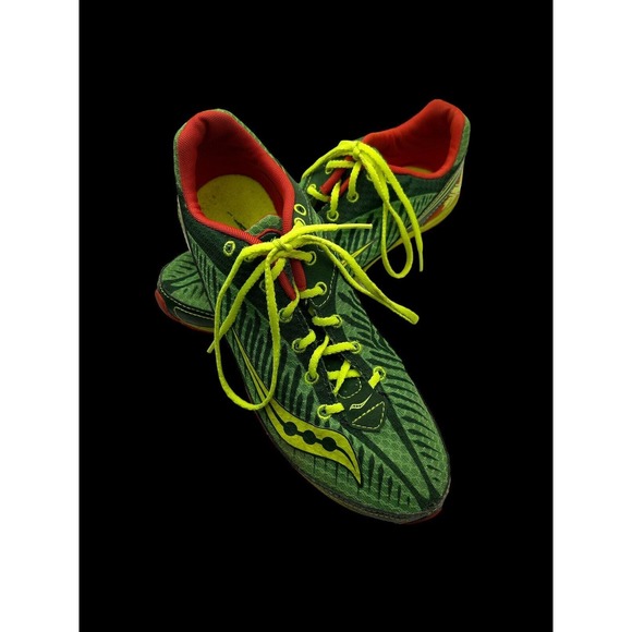 Saucony Mens Kilkenny Xc 5 Green Low Top Track Field Spikes Size 8 Sports Men - Picture 3 of 8